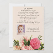 ピンクフローラ緑色葬祭記念事業 招待状 (裏面)