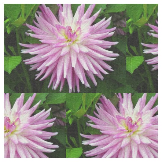 ピンクフローラ織物 ファブリック (クローズアップ)