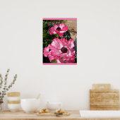 ピンクフローラ花自然コテージガーデンポスター ポスター (キッチン)