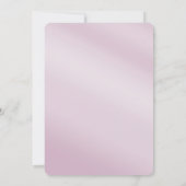 ピンクフローラ葉ブライダルシャワー 招待状 (裏面)