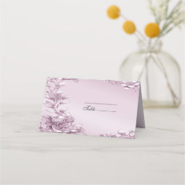 ピンクフローラ葉座席表 プレイスカード