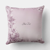 ピンクフローラ葉装飾用クッション クッション (裏面)