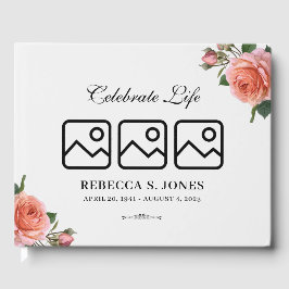 ピンクフローラ葬式ゲストブック ゲストブック