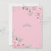 ピンクフローラ蝶Sweet sixteenキンセアニラ サンキューカード (裏面)