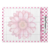 ピンクフローラ血圧計 ノートパッド (正面)