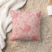ピンクフローラ装飾用クッション クッション (ブランケット)