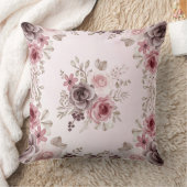 ピンクフローラ装飾用クッション クッション (ブランケット)