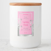 ピンクフローラ製品包装ラベルシルバーフレーム フードラベル (正面)