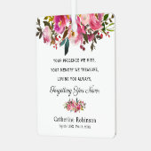 ピンクフローラ記念写真記念 メタルオーナメント (正面左)