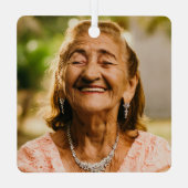 ピンクフローラ記念写真記念 メタルオーナメント (裏面)