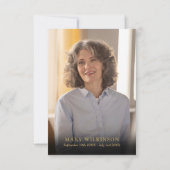 ピンクフローラ記念撮影お祝い サンキューカード (裏面)