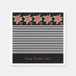 ピンクフローラ設計 スタンダードカクテルナプキン