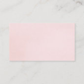 ピンクフローラ赤ちゃんシャワーおむつラッフルカード エンクロージャーカード (裏面)