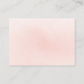 ピンクフローラ赤ちゃんシャワーベビー本 エンクロージャーカード (裏面)