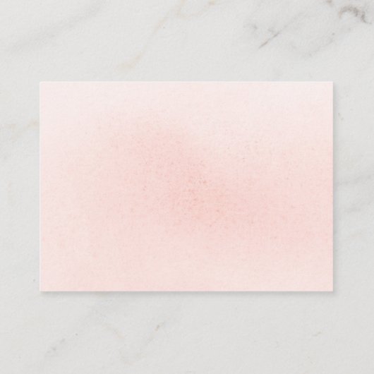 ピンクフローラ赤ちゃんシャワーベビー本 エンクロージャーカード (裏面)