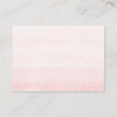 ピンクフローラ赤ちゃんシャワーベビー本 エンクロージャーカード (裏面)