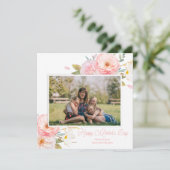 ピンクフローラ追加フォトマザーの日 カード (スタンド正面)