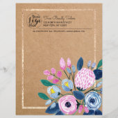 ピンクフローラ金ゴールドクラフト紙事業在庫 (裏面)