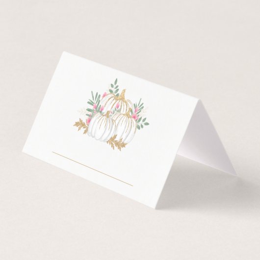 ピンクフローラ金ゴールドグリッターカボチャ秋パーティー (正面)