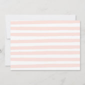 ピンクフローラ開花誕生日パーティー 招待状 (裏面)