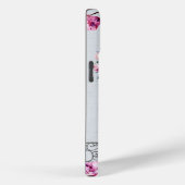 ピンクフローラ電話ブーパーソナライズされたス Case-Mate iPhoneケース (裏面 / 右)