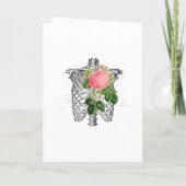 ピンクフローラ骨格ゴシック結婚式 プログラム (裏面)