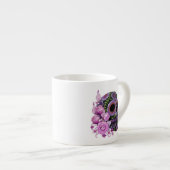 ピンクフローラ黒糖スカルの日の死 エスプレッソカップ (正面右)