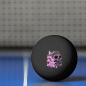 ピンクフローラ黒糖スカルの日の死 卓球ボール (ネット)