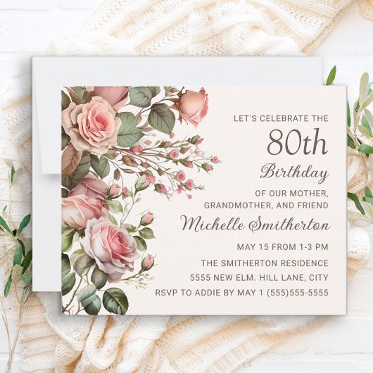 ピンクフローラ100th祖母80誕生日