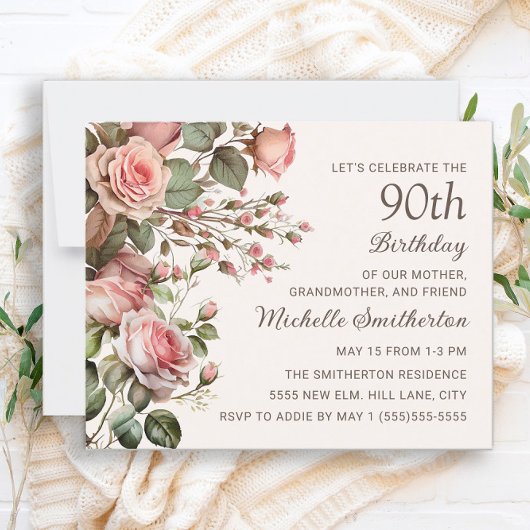 ピンクフローラ100th祖母90誕生日