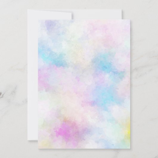 ピンクフローラ100th誕生日ディナーパーティー 招待状 (裏面)