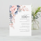 ピンクフローラ100th誕生日パーティー 招待状 (スタンド正面)