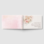 ピンクフローラ15位誕生日キンセアニェラバラ金ゴールド ゲストブック (全面)