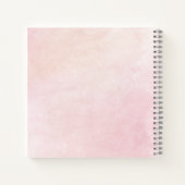 ピンクフローラ15誕生日スクリプトパーティーゲストブック ノートブック (裏面)