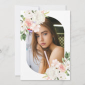 ピンクフローラ18歳の誕生日パーティーの招待状 招待状 (裏面)