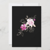 ピンクフローラ2021年度卒業パーティーのクラス 招待状 (裏面)