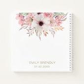 ピンクフローラ21th誕生日パーティーゲストブック ノートブック (裏面)