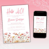 ピンクフローラ40歳の誕生日パーティー 招待状