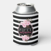 ピンクフローラ50と素晴らしい白黒ストライプ 缶クーラー (缶裏面)
