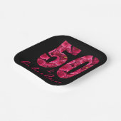 ピンクフローラ50と素晴らしい50th誕生日パーティー ペーパープレート (傾斜あり)