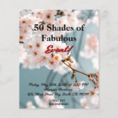 ピンクフローラ50シェードオブファブラス チラシ (正面)