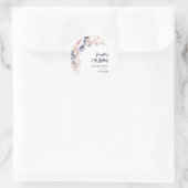 ピンクフローラ70thバースデーパーティー植物学 ラウンドシール (バッグ)