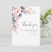 ピンクフローラ75誕生日後パーティー サンキューカード (スタンド正面)