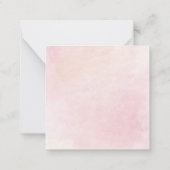 ピンクフローラ75thバースデーパーティーサンキューカード ノートカード (裏面)