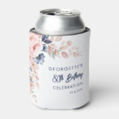 ピンクフローラ80th Birthday Partyスクリプト 缶クーラー (缶正面)