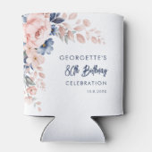 ピンクフローラ80th Birthday Partyスクリプト 缶クーラー (裏面)