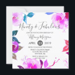 ピンクフローラ90th誕生日パーティー 招待状<br><div class="desc">ピンクフローラ90th Birthday Party Invitationデザイン提供：www.createthecut.comマッチングコレクションを見るザズルストアNiche & Nest （下のリンク）</div>