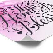 ピンクフローラ – このホーム賛美は ポスター (角)