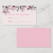 ピンクフローラ |キス数の推測 エンクロージャーカード (正面/裏面)