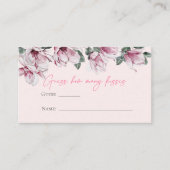 ピンクフローラ |キス数の推測 エンクロージャーカード (正面)